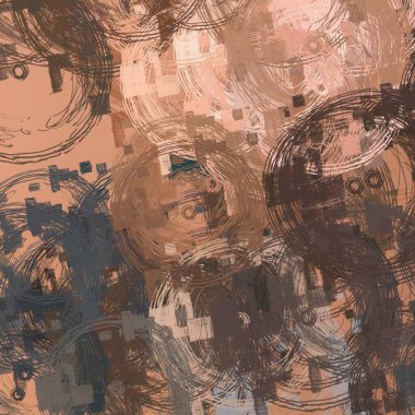 Soyut arka plan sanatı. 2D çizim. Etkileyici yağlı boya resim. Tuvalde fırça darbeleri. Modern sanat. Çok renkli arkaplan. Çağdaş sanat. İfade. Sanatsal dijital palet.