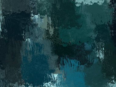 Soyut arka plan sanatı. 2D çizim. Etkileyici yağlı boya resim. Tuvalde fırça darbeleri. Modern sanat. Çok renkli arkaplan. Çağdaş sanat. İfade. Sanatsal dijital palet.