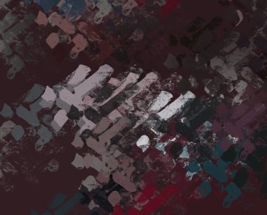 Soyut arka plan sanatı. 2D çizim. Etkileyici yağlı boya resim. Tuvalde fırça darbeleri. Modern sanat. Çok renkli arkaplan. Çağdaş sanat. İfade. Sanatsal dijital palet.