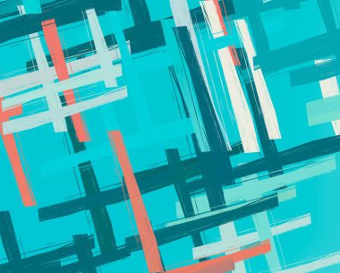 Soyut arka plan sanatı. 2D çizim. Etkileyici yağlı boya resim. Tuvalde fırça darbeleri. Modern sanat. Çok renkli arkaplan. Çağdaş sanat. İfade. Sanatsal dijital palet.