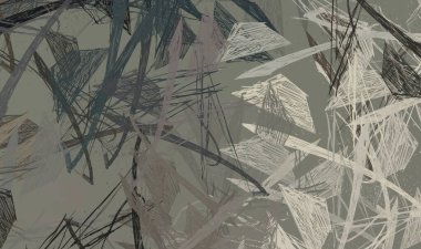 Soyut arka plan sanatı. 2D çizim. Etkileyici yağlı boya resim. Tuvalde fırça darbeleri. Modern sanat. Çok renkli arkaplan. Çağdaş sanat. İfade. Sanatsal dijital palet.