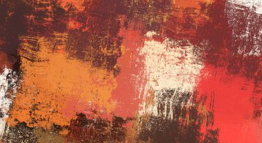 Soyut arka plan sanatı. 2D çizim. Etkileyici yağlı boya resim. Tuvalde fırça darbeleri. Modern sanat. Çok renkli arkaplan. Çağdaş sanat. İfade. Sanatsal dijital palet.