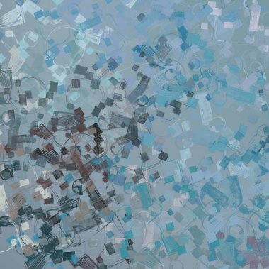 Soyut arka plan sanatı. 2D çizim. Etkileyici yağlı boya resim. Tuvalde fırça darbeleri. Modern sanat. Çok renkli arkaplan. Çağdaş sanat. İfade. Sanatsal dijital palet.