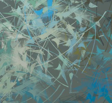 Soyut arka plan sanatı. 2D çizim. Etkileyici yağlı boya resim. Tuvalde fırça darbeleri. Modern sanat. Çok renkli arkaplan. Çağdaş sanat. İfade. Sanatsal dijital palet.