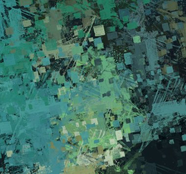 Soyut arka plan sanatı. 2D çizim. Etkileyici yağlı boya resim. Tuvalde fırça darbeleri. Modern sanat. Çok renkli arkaplan. Çağdaş sanat. İfade. Sanatsal dijital palet.