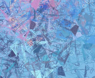 Soyut arka plan sanatı. 2D çizim. Etkileyici yağlı boya resim. Tuvalde fırça darbeleri. Modern sanat. Çok renkli arkaplan. Çağdaş sanat. İfade. Sanatsal dijital palet.