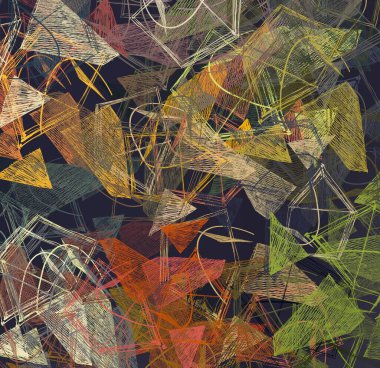 Soyut arka plan sanatı. 2D çizim. Etkileyici yağlı boya resim. Tuvalde fırça darbeleri. Modern sanat. Çok renkli arkaplan. Çağdaş sanat. İfade. Sanatsal dijital palet.