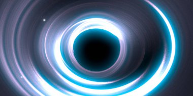 Soyut arka plan sanatı. Karanlık arka planda neon çember. Sanatsal dijital palet.