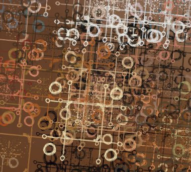 Soyut arka plan sanatı. 2D çizim. Etkileyici yağlı boya resim. Tuvalde fırça darbeleri. Modern sanat. Çok renkli arkaplan. Çağdaş sanat. İfade. Sanatsal dijital palet.