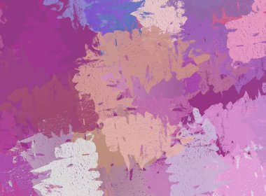 Soyut arka plan sanatı. 2D çizim. Etkileyici yağlı boya resim. Tuvalde fırça darbeleri. Modern sanat. Çok renkli arkaplan. Çağdaş sanat. İfade. Sanatsal dijital palet.