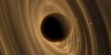 Soyut arka plan sanatı. Karanlık arka planda neon çember. Uzay temalı sanatsal dijital arkaplan.