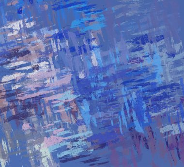 Soyut arka plan sanatı. 2D çizim. Etkileyici yağlı boya resim. Tuvalde fırça darbeleri. Modern sanat. Çok renkli arkaplan. Çağdaş sanat. İfade. Sanatsal dijital palet.