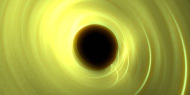 Soyut arka plan sanatı. Siyah arka planda neon halkalar. Uzay temalı sanatsal dijital arkaplan.