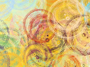 Soyut arka plan sanatı. 2D çizim. Etkileyici yağlı boya resim. Tuvalde fırça darbeleri. Modern sanat. Çok renkli arkaplan. Çağdaş sanat. İfade. Sanatsal dijital palet.