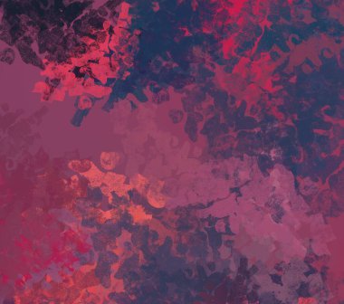 Soyut arka plan sanatı. 2D çizim. Etkileyici yağlı boya resim. Tuvalde fırça darbeleri. Modern sanat. Çok renkli arkaplan. Çağdaş sanat. İfade. Sanatsal dijital palet.