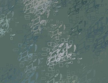 Soyut rastgele şekiller. 2D illüstrasyon arka planı. Düz beton duvarda sanatsal modern sanat kalıpları. Kabataslak boyalı yüzey. El yapımı fırça darbeleri.