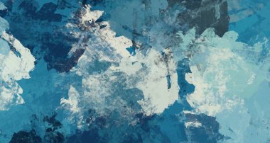 Soyut arka plan sanatı. 2D çizim. Etkileyici yağlı boya resim. Tuvalde fırça darbeleri. Modern sanat. Çok renkli arkaplan. Çağdaş sanat. İfade. Sanatsal dijital palet.