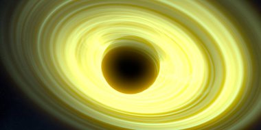 Soyut arka plan sanatı. Siyah arka planda neon halkalar. Uzay temalı sanatsal dijital arkaplan.