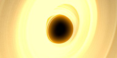 Soyut arka plan sanatı. Siyah arka planda neon halkalar. Uzay temalı sanatsal dijital arkaplan.