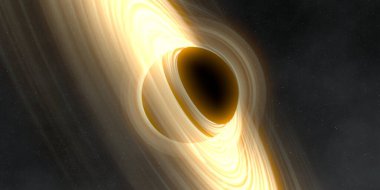 Soyut arka plan sanatı. Siyah arka planda neon halkalar. Uzay temalı sanatsal dijital arkaplan.