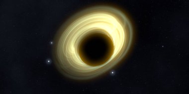 Soyut arka plan sanatı. Siyah arka planda neon halkalar. Uzay temalı sanatsal dijital arkaplan.