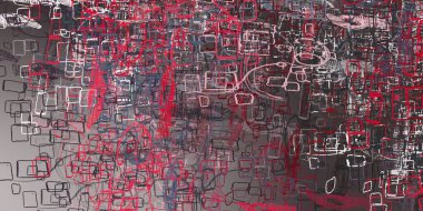 Soyut arka plan sanatı. 2D çizim. Etkileyici yağlı boya resim. Tuvalde fırça darbeleri. Modern sanat. Çok renkli arkaplan. Çağdaş sanat. İfade. Sanatsal dijital palet.