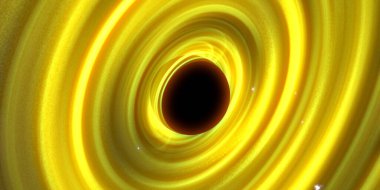 Soyut arka plan sanatı. Karanlık arka planda neon çember. Uzay temalı sanatsal dijital arkaplan.