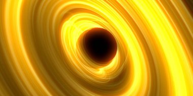 Soyut arka plan sanatı. Karanlık arka planda neon çember. Uzay temalı sanatsal dijital arkaplan.