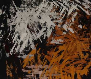 Soyut arka plan sanatı. 2D çizim. Etkileyici yağlı boya resim. Tuvalde fırça darbeleri. Modern sanat. Çok renkli arkaplan. Çağdaş sanat. İfade. Sanatsal dijital palet.