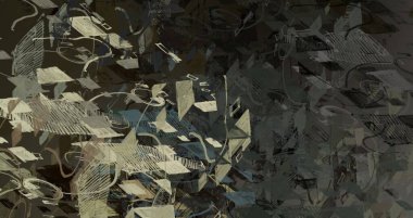 Soyut arka plan sanatı. 2D çizim. Etkileyici yağlı boya resim. Tuvalde fırça darbeleri. Modern sanat. Çok renkli arkaplan. Çağdaş sanat. İfade. Sanatsal dijital palet.