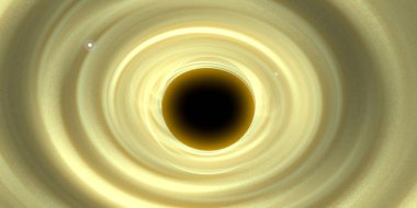 Soyut arka plan sanatı. Siyah arka planda neon halkalar. Uzay temalı sanatsal dijital arkaplan.