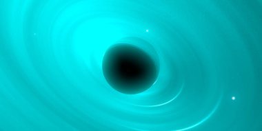 Soyut arka plan sanatı. Siyah arka planda neon halkalar. Uzay temalı sanatsal dijital arkaplan.