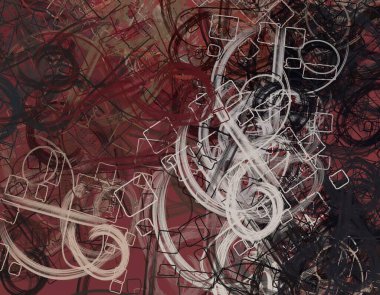 Soyut arka plan sanatı. 2D çizim. Etkileyici yağlı boya resim. Tuvalde fırça darbeleri. Modern sanat. Çok renkli arkaplan. Çağdaş sanat. İfade. Sanatsal dijital palet.