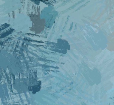 Soyut rastgele şekiller. 2D illüstrasyon arka planı. Düz beton duvarda sanatsal modern sanat kalıpları. Kabataslak boyalı yüzey. El yapımı fırça darbeleri.