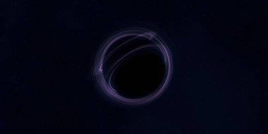 Soyut arka plan sanatı. Siyah arka planda neon halkalar. Uzay temalı sanatsal dijital arkaplan.