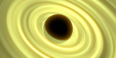 Soyut arka plan sanatı. Siyah arka planda neon halkalar. Uzay temalı sanatsal dijital arkaplan.