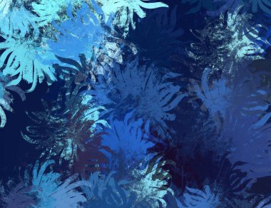 Soyut arka plan sanatı. 2D çizim. Etkileyici yağlı boya resim. Tuvalde fırça darbeleri. Modern sanat. Çok renkli arkaplan. Çağdaş sanat. İfade. Sanatsal dijital palet.