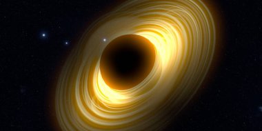 Soyut arka plan sanatı. Karanlık arka planda neon çember. Uzay temalı sanatsal dijital arkaplan.