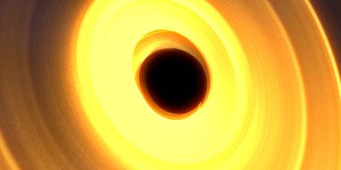 Soyut arka plan sanatı. Siyah arka planda neon halkalar. Uzay temalı sanatsal dijital arkaplan.