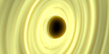 Soyut arka plan sanatı. Siyah arka planda neon halkalar. Uzay temalı sanatsal dijital arkaplan.