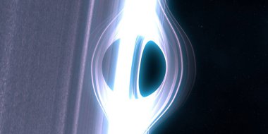 Soyut arka plan sanatı. Siyah arka planda neon halkalar. Uzay temalı sanatsal dijital arkaplan.