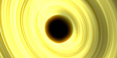 Soyut arka plan sanatı. Siyah arka planda neon halkalar. Uzay temalı sanatsal dijital arkaplan.