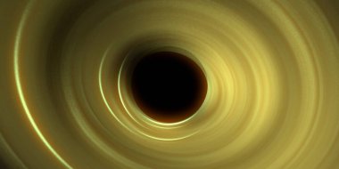 Soyut arka plan sanatı. Siyah arka planda neon halkalar. Uzay temalı sanatsal dijital arkaplan.