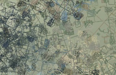 Soyut arka plan sanatı. 2D çizim. Etkileyici yağlı boya resim. Tuvalde fırça darbeleri. Modern sanat. Çok renkli arkaplan. Çağdaş sanat. İfade. Sanatsal dijital palet.