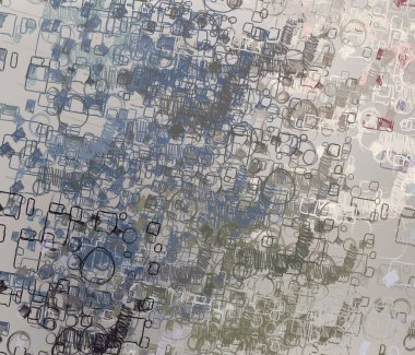 Soyut arka plan sanatı. 2D çizim. Etkileyici yağlı boya resim. Tuvalde fırça darbeleri. Modern sanat. Çok renkli arkaplan. Çağdaş sanat. İfade. Sanatsal dijital palet.