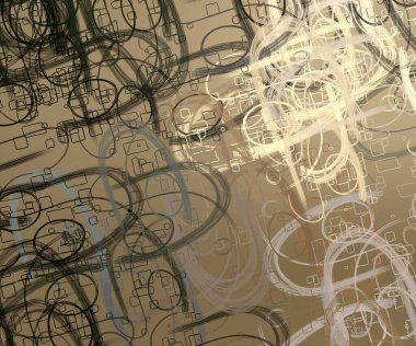 Soyut arka plan sanatı. 2D çizim. Etkileyici yağlı boya resim. Tuvalde fırça darbeleri. Modern sanat. Çok renkli arkaplan. Çağdaş sanat. İfade. Sanatsal dijital palet.