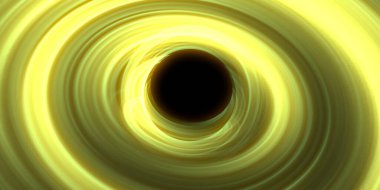 Soyut arka plan sanatı. Siyah arka planda neon halkalar. Uzay temalı sanatsal dijital arkaplan.