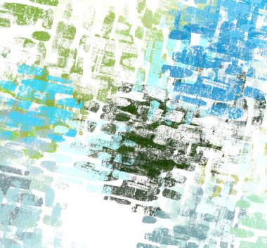 Soyut arka plan sanatı. 2D çizim. Etkileyici yağlı boya resim. Tuvalde fırça darbeleri. Modern sanat. Çok renkli arkaplan. Çağdaş sanat. İfade. Sanatsal dijital palet.