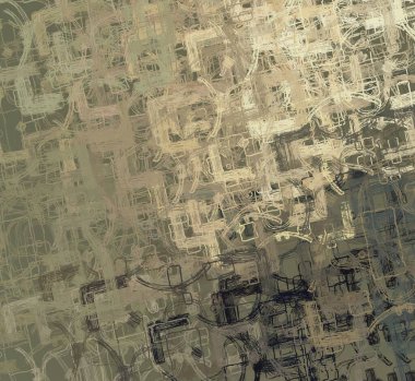 Soyut arka plan sanatı. 2D çizim. Etkileyici yağlı boya resim. Tuvalde fırça darbeleri. Modern sanat. Çok renkli arkaplan. Çağdaş sanat. İfade. Sanatsal dijital palet.