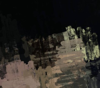 Soyut arka plan sanatı. 2D çizim. Etkileyici yağlı boya resim. Tuvalde fırça darbeleri. Modern sanat. Çok renkli arkaplan. Çağdaş sanat. İfade. Sanatsal dijital palet.